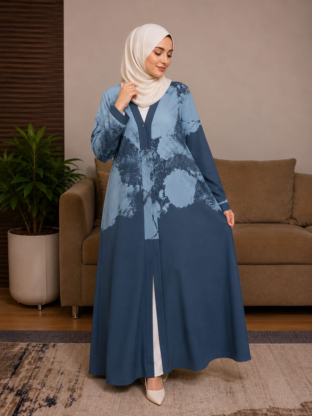 Kaftan Dubai Abaya Turkey Muslim Women Hijab Satin Dress Islam Caftan Marocain Dresses Vestidos Robe Femme